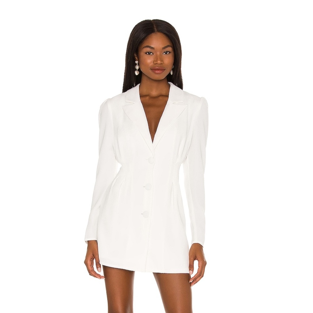 White blazer dress